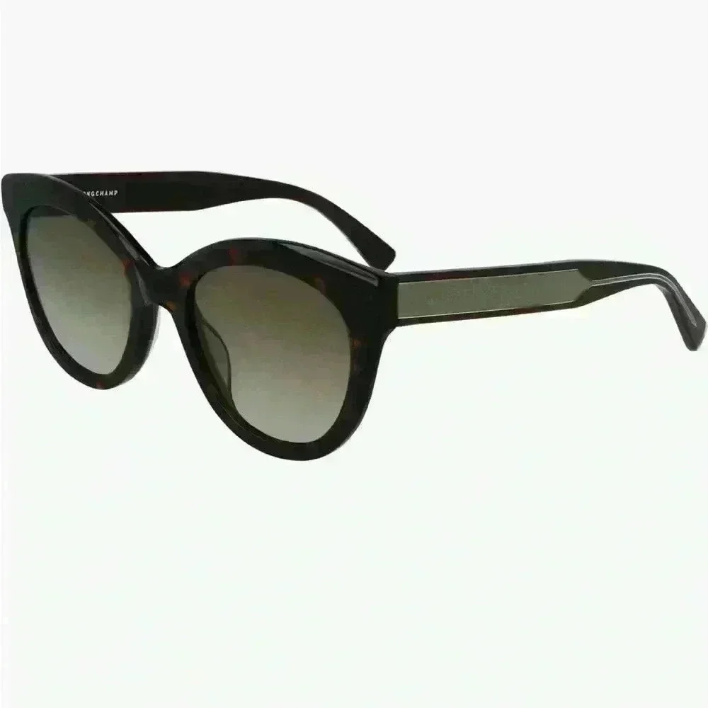 Longchamp LGP Monogram 54mm Cat Eye Sunglasses in Tortoise NWT